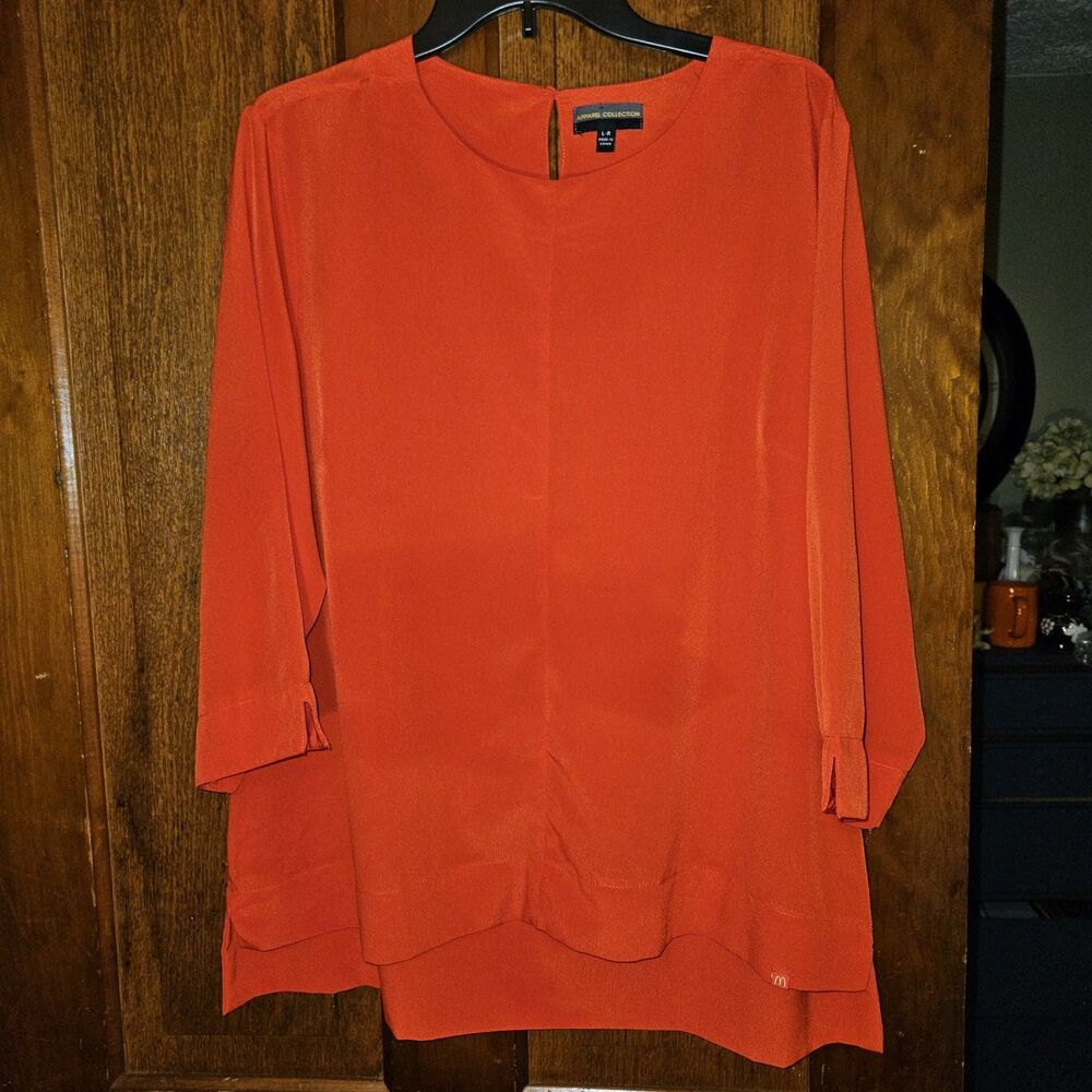 Official McDonald’s Red 3/4 Sleeve Employee Uniform Blouse | Women’s Large R EUC